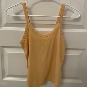 Orange cropped tank